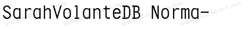 SarahVolanteDB Norma字体转换